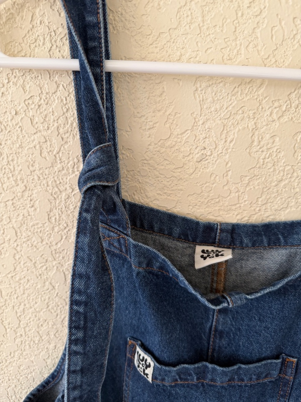 Lucy and Yak Long Denim Overalls - Small Long - Picture 4 of 7